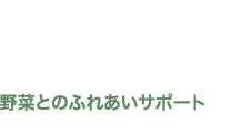 野菜とのふれあいサポート